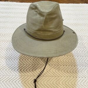 HH Henschel Hat Medium Indiana Jones Outback Safari Explore Lined Vintage